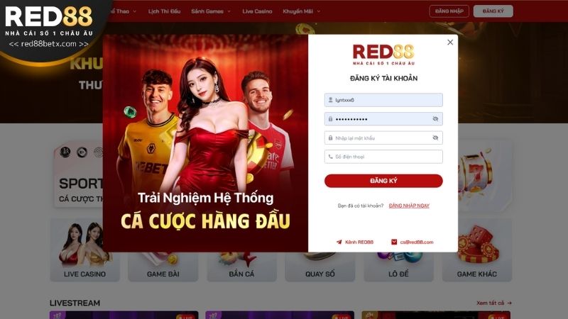 Ấn vào nút đăng ký ở phía cuối biểu mẫu để hoàn tất quy trình